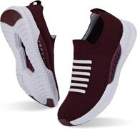 phefee lightweight comfortable non slip sneakers women's shoes : athletic logo