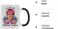 🎅 unveiling the national treasure: color changing christmas coffee mug for men - 11 ounces logo