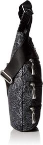 img 2 attached to Baggallini Womens Zipper Midnight Blossom Women's Handbags & Wallets ~ Crossbody Bags
