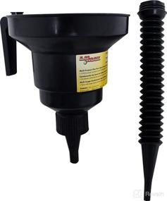 img 2 attached to LUMAX LX-1613 Black 1-1/2 Quart Multi-Purpose Combination Funnel: Versatile Tool for Auto, Marine, Farm, and Fleet Applications. Simplify Oil Changes and Power Steering Tasks!