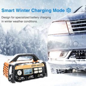 img 2 attached to Automatic Smart Battery Charger/Maintainer With Winter Mode - Ampeak 2/8/15A 12V