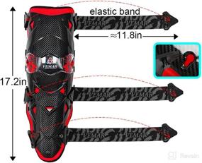 img 1 attached to 🛡️ Tempsnow Knee and Shin Guards: Premium Protective Gear for Adults - Maximize Safety in Motocross Racing and Motorcycle Riding