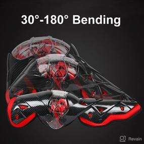 img 2 attached to 🛡️ Tempsnow Knee and Shin Guards: Premium Protective Gear for Adults - Maximize Safety in Motocross Racing and Motorcycle Riding