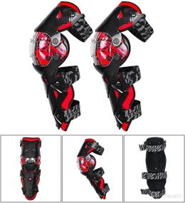 img 3 attached to 🛡️ Tempsnow Knee and Shin Guards: Premium Protective Gear for Adults - Maximize Safety in Motocross Racing and Motorcycle Riding