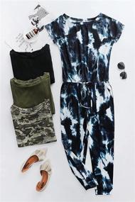 img 1 attached to 👗 ANRABESS Keyhole Jumpsuit with Pockets - CXJheise L Women's Clothing for Jumpsuits, Rompers & Overalls