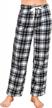 soft and cozy plaid fleece pajama pants for women with pockets from u2skiin - perfect for comfortable lounging logo