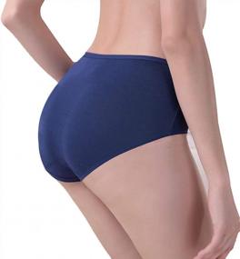 img 1 attached to Cotton Mid-Rise Women'S Briefs With Full Coverage And No Muffin Top - Multipack Lingerie For Ladies Undergarments