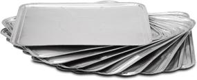 img 2 attached to 🔥 Durable 10-Pack Foil Oven Liners by DCS Deals - For a Spotless and Hygienic Oven - Ideal Silver Drip Pan Tray for Cooking, Baking, Roasting, and Grilling - 18.5x15.5 inch