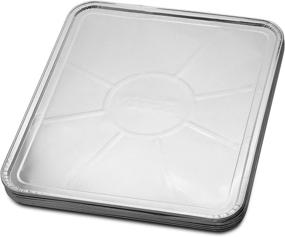 img 1 attached to 🔥 Durable 10-Pack Foil Oven Liners by DCS Deals - For a Spotless and Hygienic Oven - Ideal Silver Drip Pan Tray for Cooking, Baking, Roasting, and Grilling - 18.5x15.5 inch