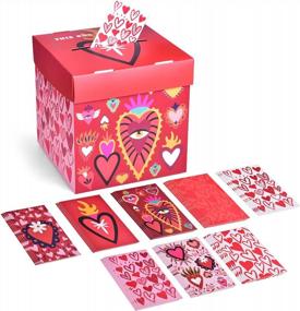 img 4 attached to Valentine'S Day Gifts For Kids - Classroom Exchange Box With 32 Valentine Cards & Card Box - Fun Little Toys Mailbox Kit.