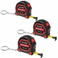 pack of 3 hautmec 10ft retractable tape measures with keychain, small metric and inches measuring tape for professionals and homeowners - ht0252-tm logo