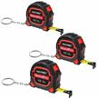 pack of 3 hautmec 10ft retractable tape measures with keychain, small metric and inches measuring tape for professionals and homeowners - ht0252-tm logo