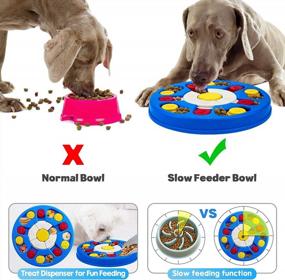 img 3 attached to Smart Dog Puzzle Toys - Interactive Game For IQ Training & Mental Enrichment, Slow Feeding And Aid Digestion - Food Puzzle Feeder For Dogs - Improve Pet'S Intelligence And Behavioral Skills