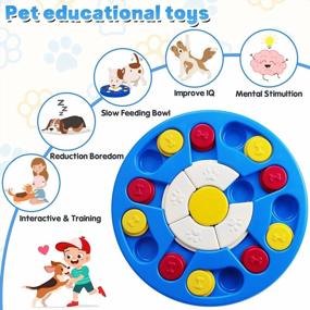 img 2 attached to Smart Dog Puzzle Toys - Interactive Game For IQ Training & Mental Enrichment, Slow Feeding And Aid Digestion - Food Puzzle Feeder For Dogs - Improve Pet'S Intelligence And Behavioral Skills