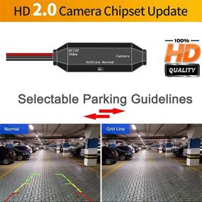 img 1 attached to 📷 High Definition 1280x720p Rear Reversing Backup Camera with Night Vision - IP68 Waterproof - Compatible with Focus SE/ST/2/3/Turnier Mk3/Escort 11-14