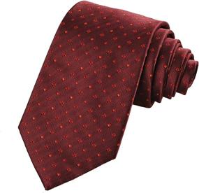 img 3 attached to KissTies Polka Pink Dots Necktie Men's Accessories good for Ties, Cummerbunds & Pocket Squares