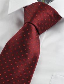 img 1 attached to KissTies Polka Pink Dots Necktie Men's Accessories good for Ties, Cummerbunds & Pocket Squares