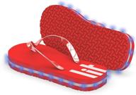 👟 rechargeable litflip light-up sandals for boys - illuminated flip flop shoes logo
