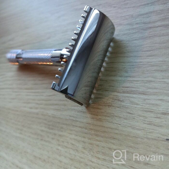 img 2 attached to Merkur Solingen T-Blade 9015001: Durable Chrome Razor with Replaceable Blades (1 pc) review by Kio Park ᠌