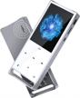 silver mymahdi mp3 player with bluetooth 16gb lossless technology, fm radio, convenient recording key, expandable memory up to 128gb logo