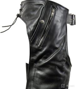 img 1 attached to Xelement B7700 Motorcycle Leather Chaps