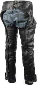 img 2 attached to Xelement B7700 Motorcycle Leather Chaps