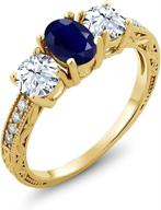 gem stone king sapphire engagement women's jewelry : wedding & engagement логотип