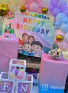 картинка 1 прикреплена к отзыву Rainbow Unicorn Theme First Birthday Decorations - Clear Cube Blocks With 'ONE' Letters, Cake Smash Props, And 24 Balloons For 1 Year Old Party And Photoshoots от Tony Watts