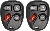 🔑 enhance your vehicle security: keyless2go replacement 4 button remote car key fob for astro blazer jimmy bravada (2 pack) логотип