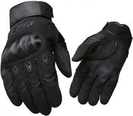 enhance your outdoor edge with andyshi tactical gloves - military grade protection with knuckle guards and touchscreen compatibility for men logo