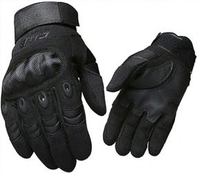 img 4 attached to Enhance Your Outdoor Edge With Andyshi Tactical Gloves - Military Grade Protection With Knuckle Guards And Touchscreen Compatibility For Men
