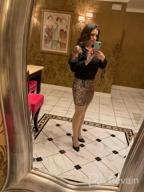 img 1 attached to Anna-Kaci Women'S Glittery Sequin Mini Pencil Skirt For Vegas Night Out review by Donna Armstrong