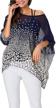 flaunt your summer style with inewbetter women's floral print poncho blouse logo