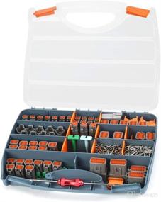 img 4 attached to 🔌 IWISS Deutsch DT Series Gray A-keyway Connector Kit for Truck, Bus, Off-highway, Construction, Agriculture, Marine, Motorcycle Wiring - Includes 2, 3, 4, 6, 8, 12 Pin Configurations, Ideal Automotive Repair Accessory