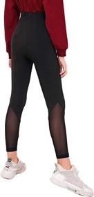 img 3 attached to 🩳 SEO-optimized Product Title: Ripped Leggings Tights - Skinny Girls' Clothing by Romwe