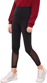 img 4 attached to 🩳 SEO-optimized Product Title: Ripped Leggings Tights - Skinny Girls' Clothing by Romwe