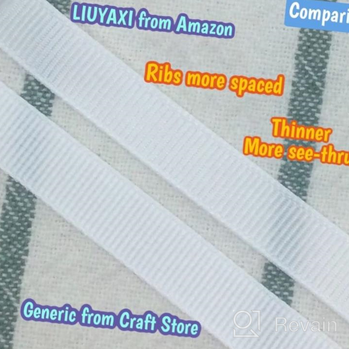 img 1 attached to Versatile Solid Navy Blue Grosgrain Ribbon - Ideal For Crafts, Weddings & Packaging - LIUYAXI 5/8" X 50 Yards review by Brittany Jackson