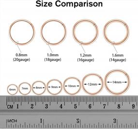 img 1 attached to 316L Hinged Segment Seamless Clicker Ring – Versatile Nose Ring Hoop, Septum And Helix Piercing Jewelry By PEAKLINK