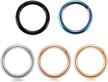 316l hinged segment seamless clicker ring – versatile nose ring hoop, septum and helix piercing jewelry by peaklink logo