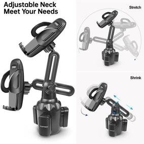 img 1 attached to Car Cup Holder Phone Mount Adjustable Automobile Holder Samsung Accessories & Supplies and Vehicle Electronics Accessories
