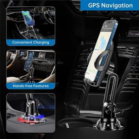 img 2 attached to Car Cup Holder Phone Mount Adjustable Automobile Holder Samsung Accessories & Supplies and Vehicle Electronics Accessories