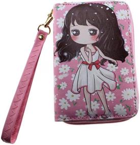 img 1 attached to Japanese Leather Cartoon Zipper Wallet Women's Handbags & Wallets : Wallets