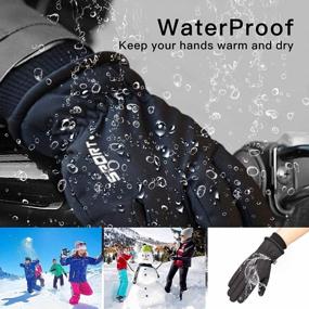 img 2 attached to 🚴 Stay Comfortable and Connected: Weitars Touchscreen Waterproof Thermal Cycling Men's Accessories