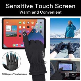 img 1 attached to 🚴 Stay Comfortable and Connected: Weitars Touchscreen Waterproof Thermal Cycling Men's Accessories