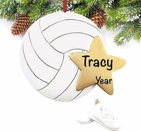 img 3 attached to Unique 2022 Volleyball Ornaments For Teen Girls – Polyresin Star Ornament, Outdoor Sports Gifts & Decorations