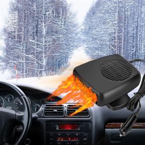 img 4 attached to 🔥 Portable 12V 200W Car Heater: 2-in-1 Heating & Cooling Fan for Fast Defrosting & Comfortable Travels