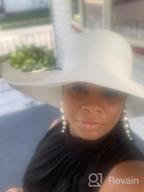 img 1 attached to Summer Beach Hat With Wide Brim For Women - Stylish Straw Floppy Hat With Sun Protection review by Sean Santhanam