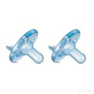 philips avent soothie pacifier blue 0-3 months pack of 2 logo