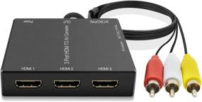 img 4 attached to Upgrade Your Older TV: Dingsun 3 Port HDMI To RCA Converter For Fire Stick, Roku, PS4, And More!