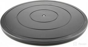 img 4 attached to 🔄 VOLCANOES CLUB Lazy Susan Turntable - 16 Inch Rotating Swivel with Heavy Duty Steel Ball Bearings - Ideal Stand for TV, Computer, Monitor, Arts, Crafts, Bonsai, Statue, Cabinets - Plastic & Black Base